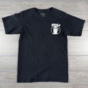 ALAB Stinkys Waste Management Graphic T-Shirt Mens Small Black Trash Cat Tee